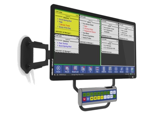 Oracle Kitchen Display System with bump bar